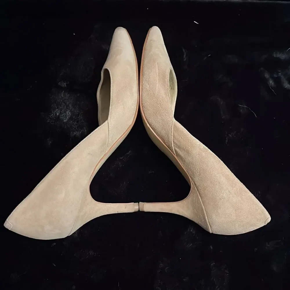 Marc Fisher Tuscany Suede Pointed Toe Pumps